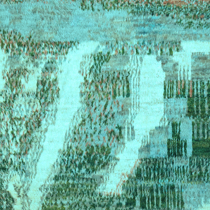 Abstract Light Blue Modern Rug, abs2573lblu