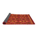 Sideview of Abstract Orange Red Modern Rug, abs2574