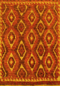 Abstract Yellow Modern Rug, abs2574yw