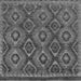 Square Machine Washable Abstract Gray Modern Rug, wshabs2574gry