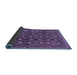 Sideview of Abstract Blue Modern Rug, abs2574blu