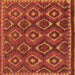 Square Machine Washable Abstract Brown Modern Rug, wshabs2574brn