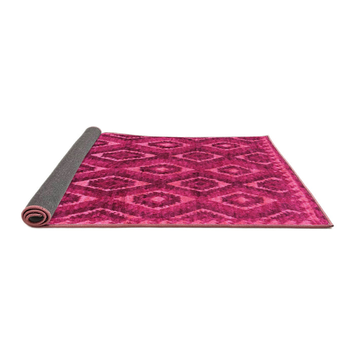 Sideview of Abstract Pink Modern Rug, abs2574pnk