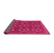 Sideview of Abstract Pink Modern Rug, abs2574pnk