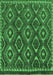 Machine Washable Abstract Emerald Green Modern Area Rugs, wshabs2574emgrn