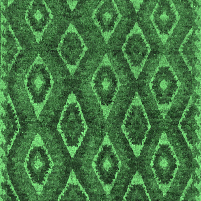 Machine Washable Abstract Emerald Green Modern Area Rugs, wshabs2574emgrn
