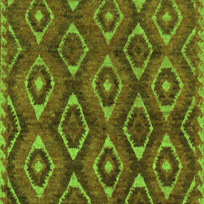Machine Washable Abstract Green Modern Area Rugs, wshabs2574grn