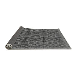 Sideview of Abstract Gray Modern Rug, abs2574gry