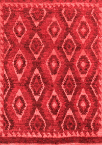 Abstract Red Modern Rug, abs2574red