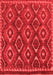 Abstract Red Modern Area Rugs