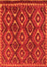 Abstract Orange Modern Rug, abs2574org