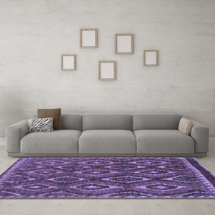 Machine Washable Abstract Blue Modern Rug in a Living Room, wshabs2574blu