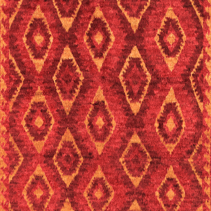 Machine Washable Abstract Orange Modern Area Rugs, wshabs2574org