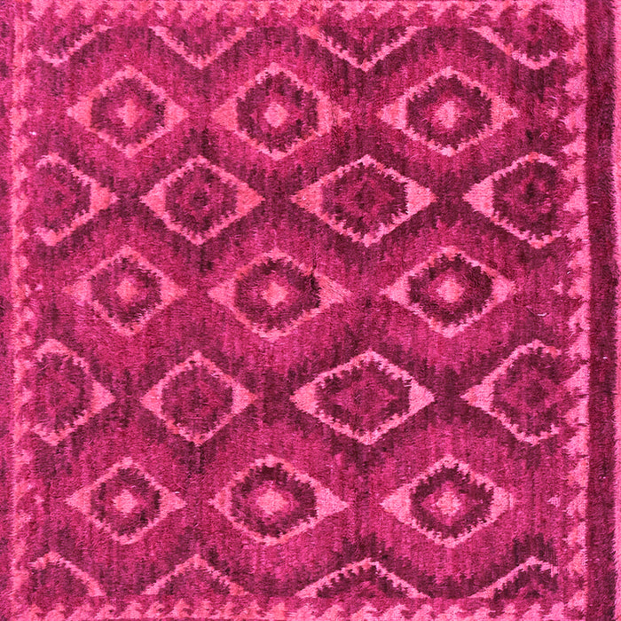 Square Machine Washable Abstract Pink Modern Rug, wshabs2574pnk