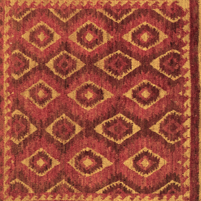 Square Abstract Brown Modern Rug, abs2574brn