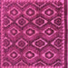 Square Machine Washable Abstract Purple Modern Area Rugs, wshabs2574pur