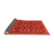 Sideview of Abstract Orange Modern Rug, abs2574org