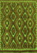 Abstract Green Modern Rug, abs2574grn