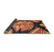 Sideview of Abstract Brown Red Modern Rug, abs2575