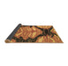 Sideview of Abstract Brown Modern Rug, abs2575brn