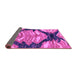 Sideview of Abstract Purple Modern Rug, abs2575pur