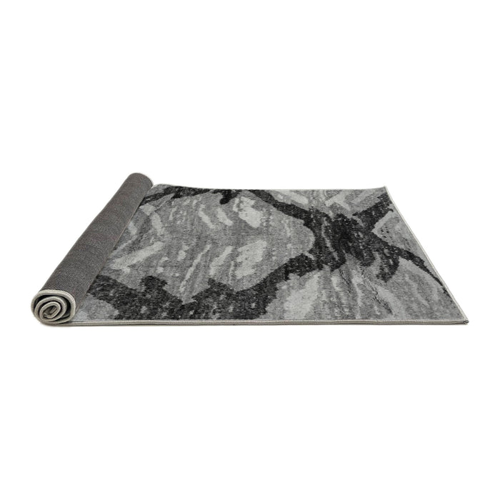 Sideview of Abstract Gray Modern Rug, abs2575gry