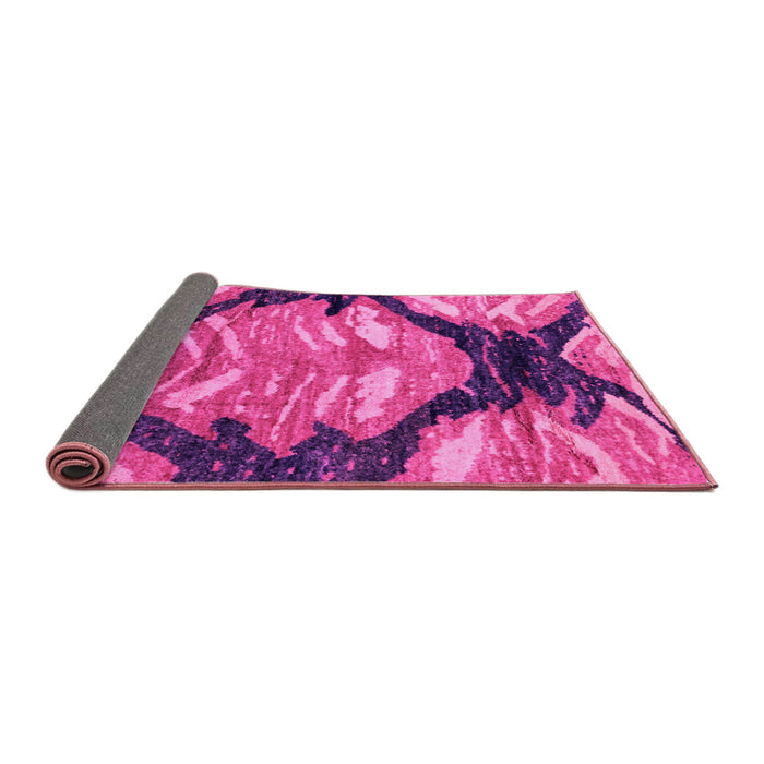 Sideview of Abstract Pink Modern Rug, abs2575pnk