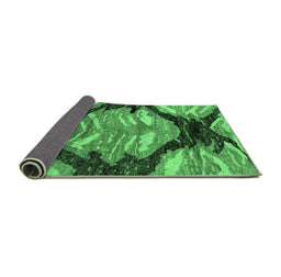 Sideview of Abstract Emerald Green Modern Rug, abs2575emgrn