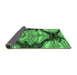 Sideview of Abstract Emerald Green Modern Rug, abs2575emgrn