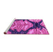 Sideview of Machine Washable Abstract Purple Modern Area Rugs, wshabs2575pur