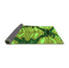 Sideview of Abstract Green Modern Rug, abs2575grn