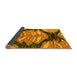 Sideview of Abstract Yellow Modern Rug, abs2575yw