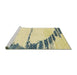 Sideview of Machine Washable Abstract Brown Rug, wshabs2576