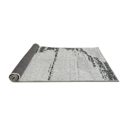 Sideview of Abstract Gray Modern Rug, abs2576gry