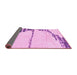 Sideview of Abstract Pink Modern Rug, abs2576pnk