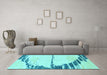 Machine Washable Abstract Light Blue Modern Rug in a Living Room, wshabs2576lblu