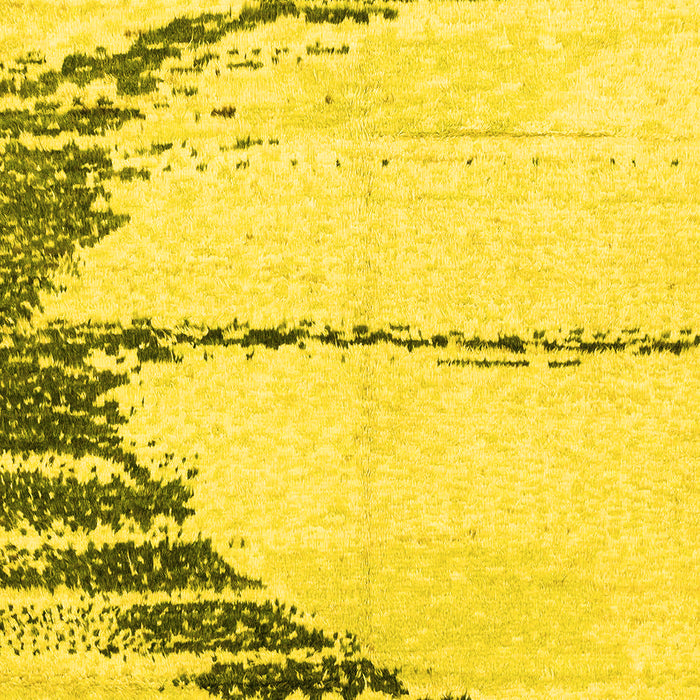 Abstract Yellow Modern Rug, abs2576yw