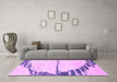 Machine Washable Abstract Purple Modern Area Rugs in a Living Room, wshabs2576pur