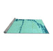 Sideview of Machine Washable Abstract Light Blue Modern Rug, wshabs2576lblu