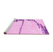 Sideview of Machine Washable Abstract Pink Modern Rug, wshabs2576pnk