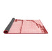 Abstract Red Modern Area Rugs