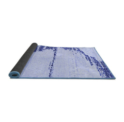 Sideview of Abstract Blue Modern Rug, abs2576blu