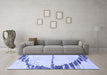 Machine Washable Abstract Blue Modern Rug in a Living Room, wshabs2576blu