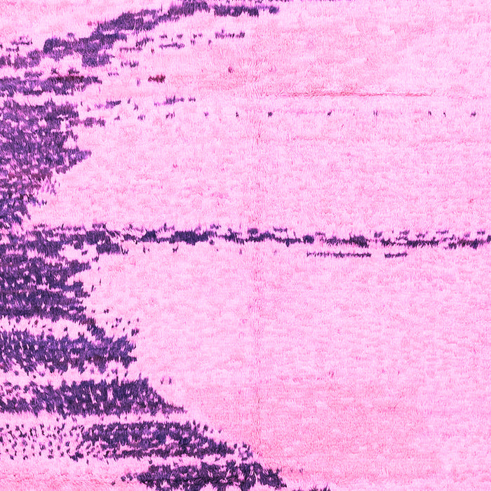 Machine Washable Abstract Pink Modern Rug, wshabs2576pnk