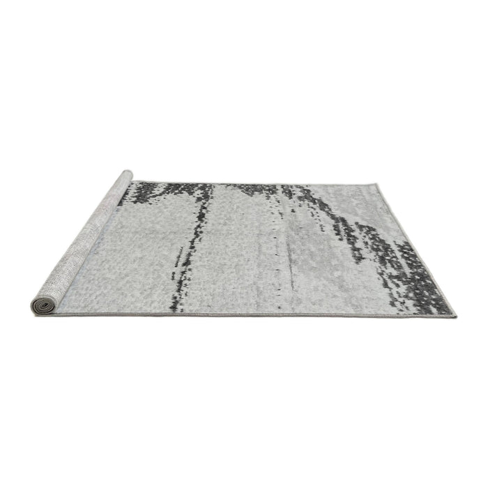 Sideview of Machine Washable Abstract Gray Modern Rug, wshabs2576gry