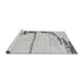 Sideview of Machine Washable Abstract Gray Modern Rug, wshabs2576gry