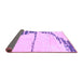 Sideview of Abstract Purple Modern Rug, abs2576pur