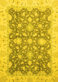 Oriental Yellow Traditional Rug, abs2577yw