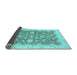 Sideview of Oriental Light Blue Traditional Rug, abs2577lblu