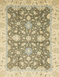 Machine Washable Abstract Dark Almond Brown Rug, wshabs2577